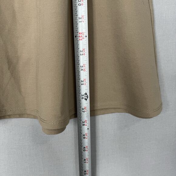 Ann Taylor Womens Dress 8 Tan Colorblock Ponte Knit Slimming Career Old Money - Picture 5 of 13